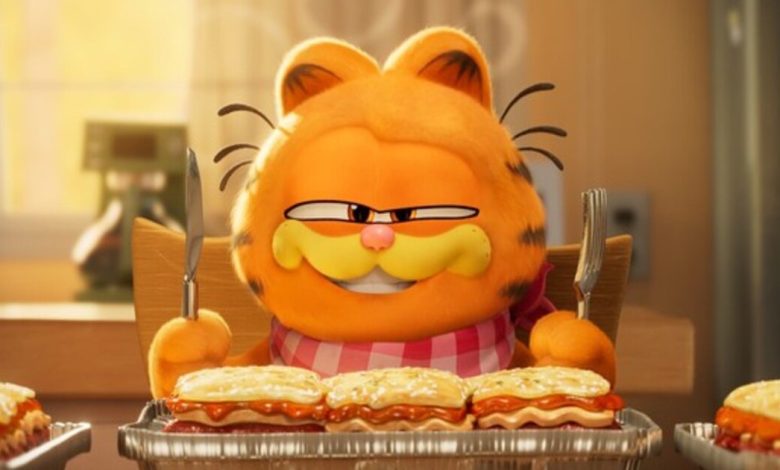 Exclusive The Garfield Movie Clip Shows Chris Pratt Recording Lines