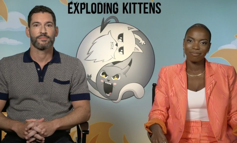 Interview: Tom Ellis & Sasheer Zamata Talk Voicing Cat Deities in Netflix’s Exploding Kittens